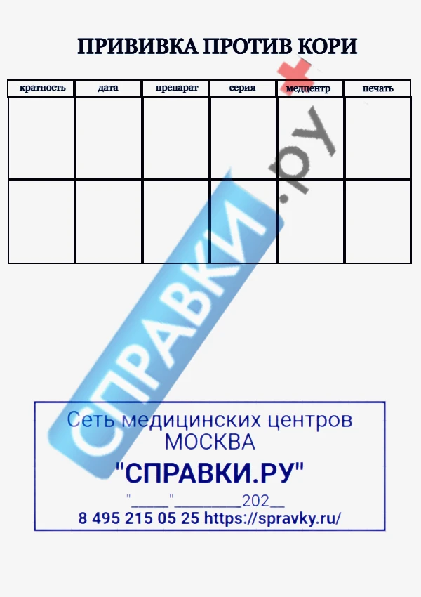Прививка от кори взрослым - Справки.ру